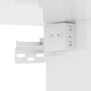 TV Vägghylla Högblanka vita 59,5 x 31 x 60 cm Konstruerat trä