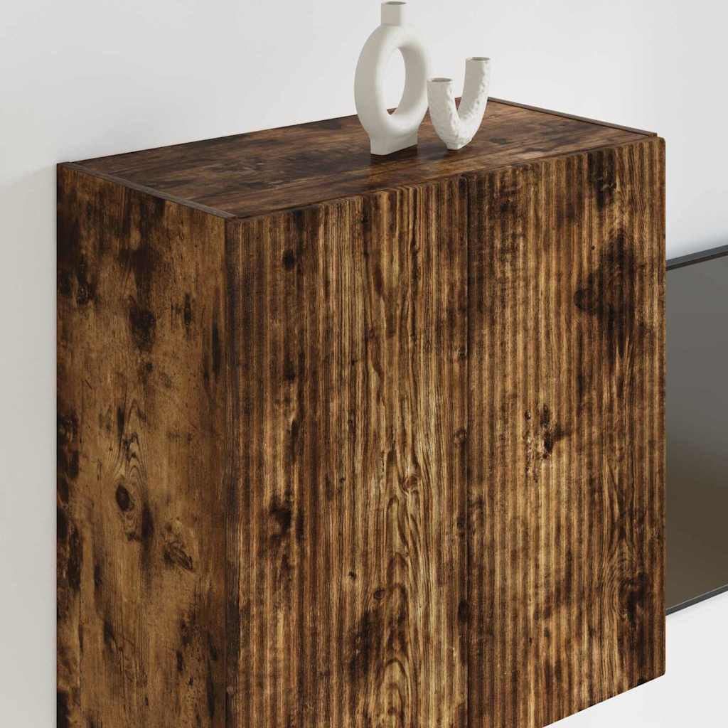 TV Vägghylla Rökt ek 59,5 x 31 x 60 cm Konstruerat trä