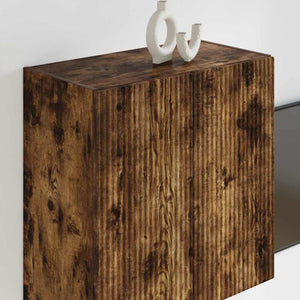 TV Vägghylla Rökt ek 59,5 x 31 x 60 cm Konstruerat trä
