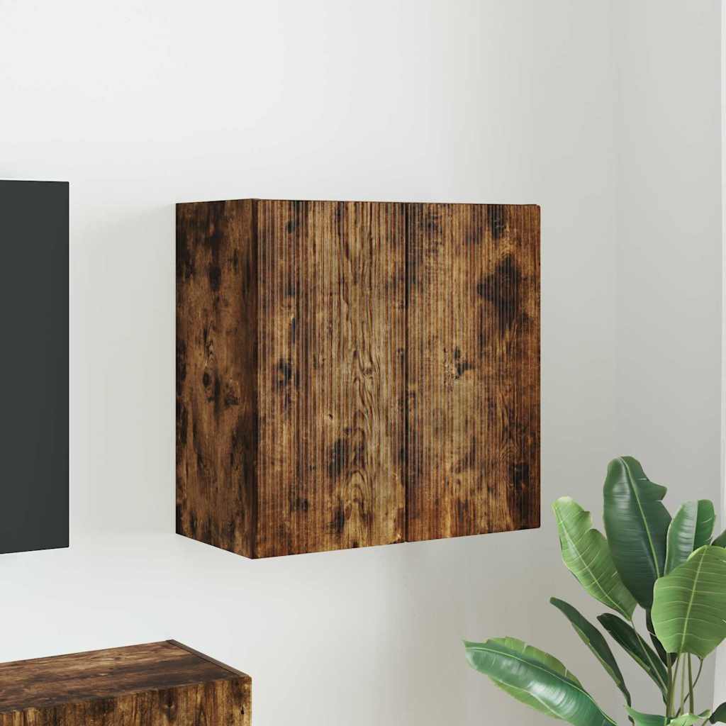 TV Vägghylla Rökt ek 59,5 x 31 x 60 cm Konstruerat trä