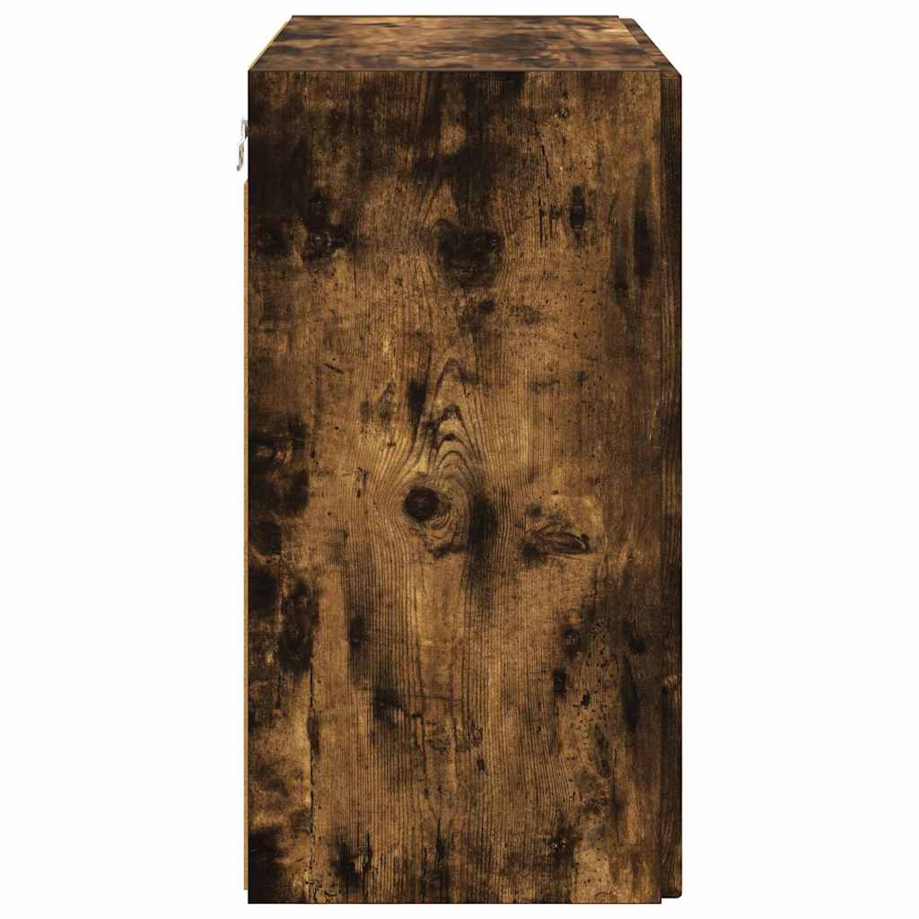 TV Vägghylla Rökt ek 59,5 x 31 x 60 cm Konstruerat trä