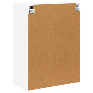 TV Vägghylla Väggmonterad Vit 59,5 x 31 x 80 cm Konstruerat trä