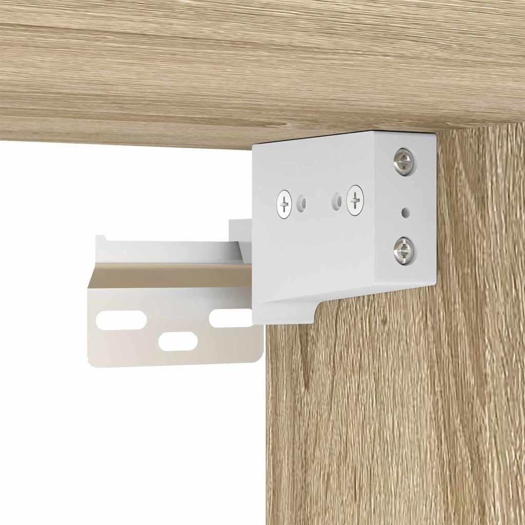 TV Vägghylla Sonoma-ek 59,5 x 31 x 80 cm Konstruerat trä