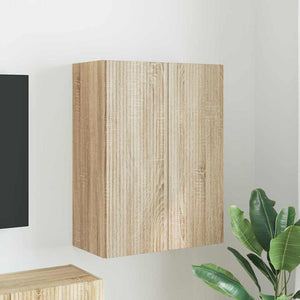 TV Vägghylla Sonoma-ek 59,5 x 31 x 80 cm Konstruerat trä