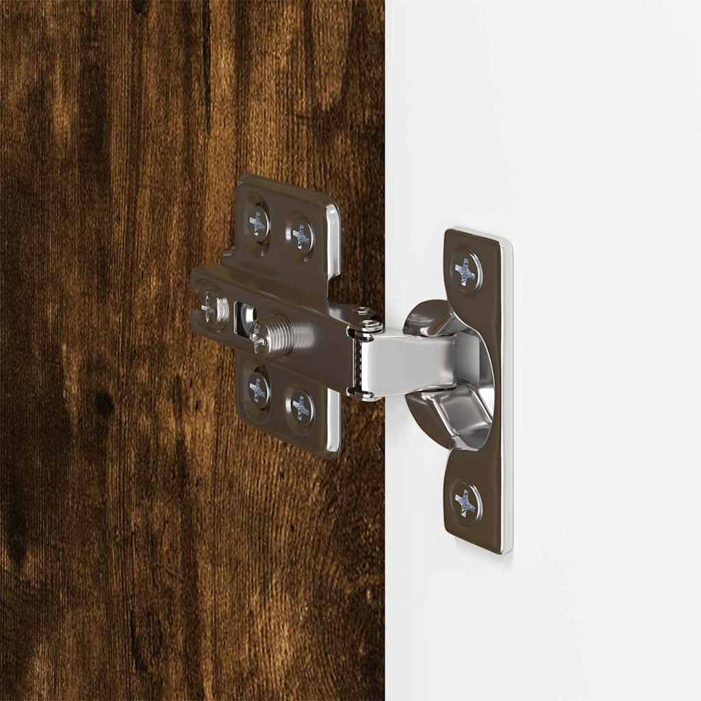 TV Vägghylla Rökt ek 59,5 x 31 x 80 cm Konstruerat trä