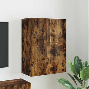 TV Vägghylla Rökt ek 59,5 x 31 x 80 cm Konstruerat trä