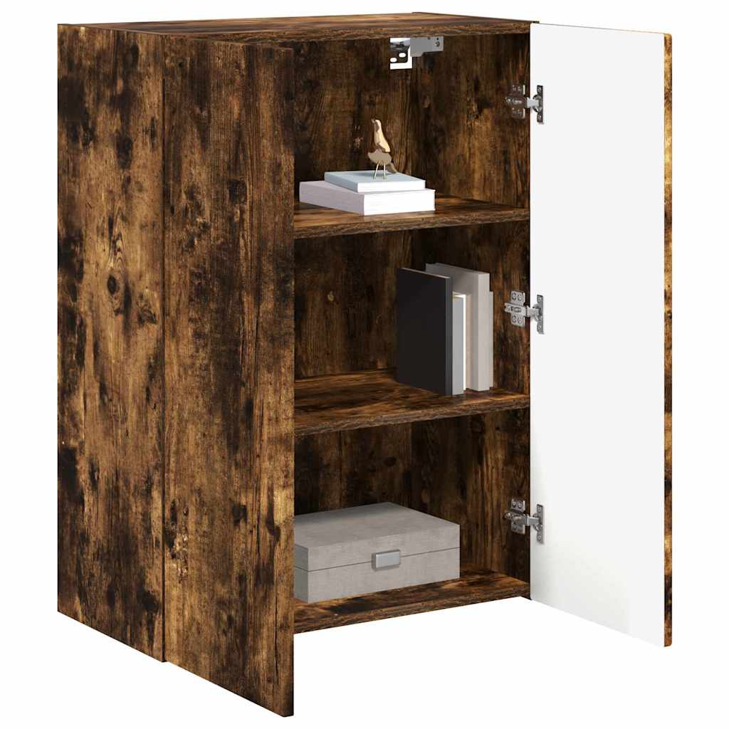 TV Vägghylla Rökt ek 59,5 x 31 x 80 cm Konstruerat trä