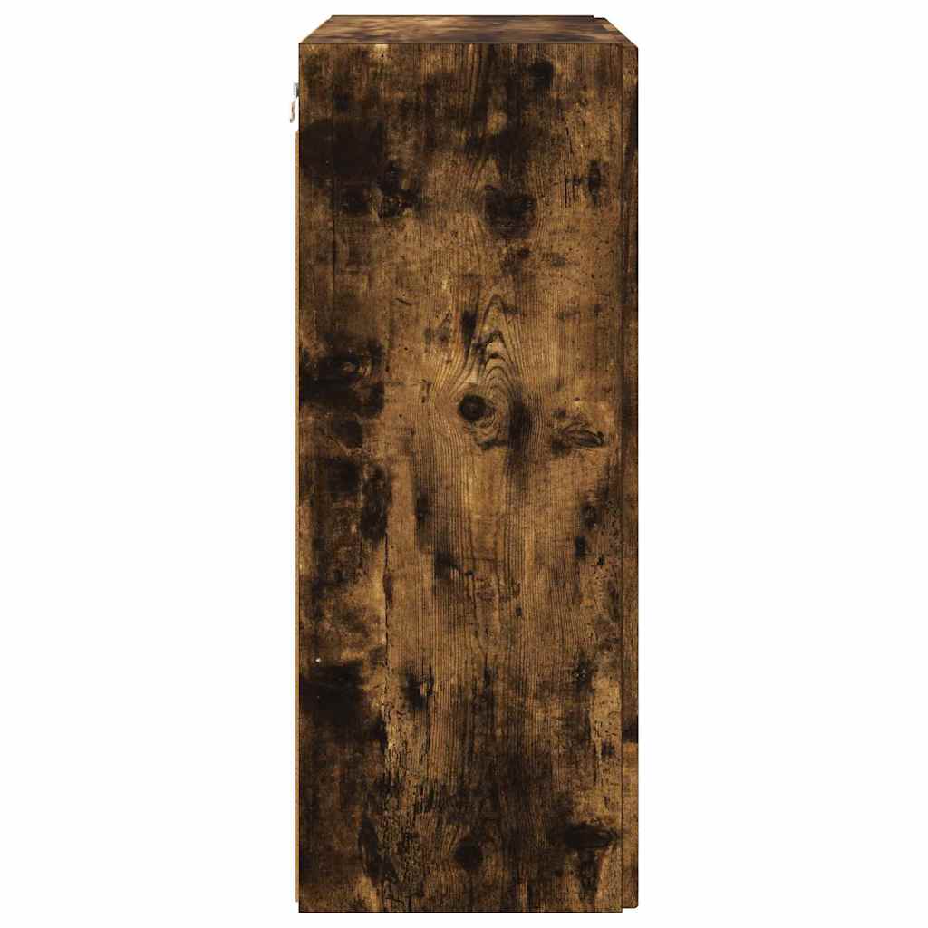 TV Vägghylla Rökt ek 59,5 x 31 x 80 cm Konstruerat trä