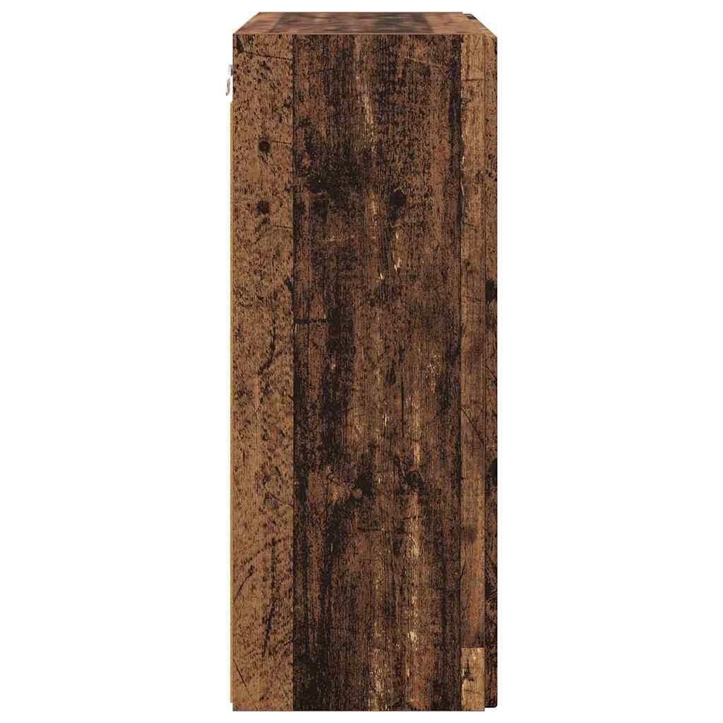 TV Vägghylla Gammalt trä 59,5 x 31 x 80 cm Konstruerat trä