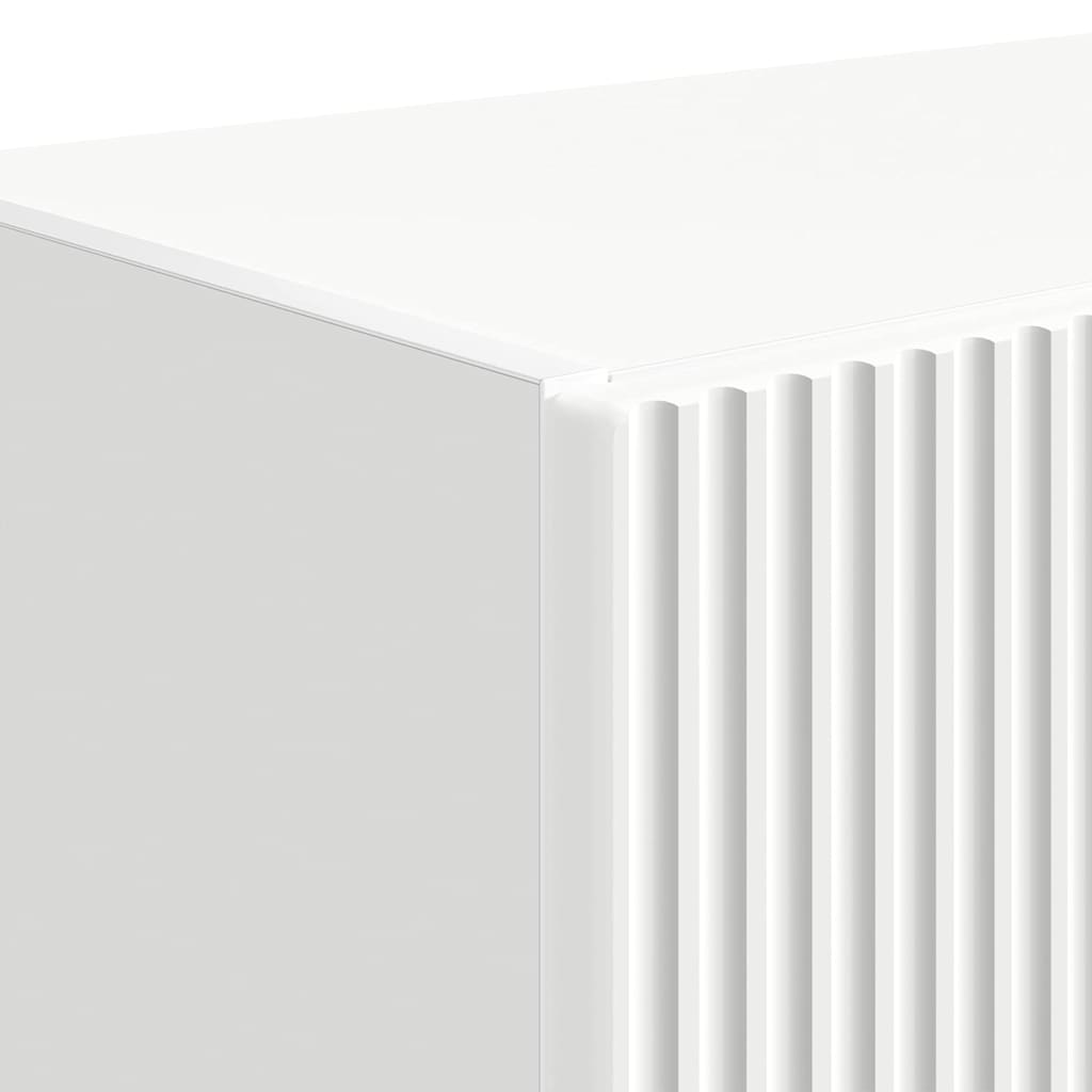 TV Vägghylla Vit 59,5 x 31 x 100 cm Konstruerat trä