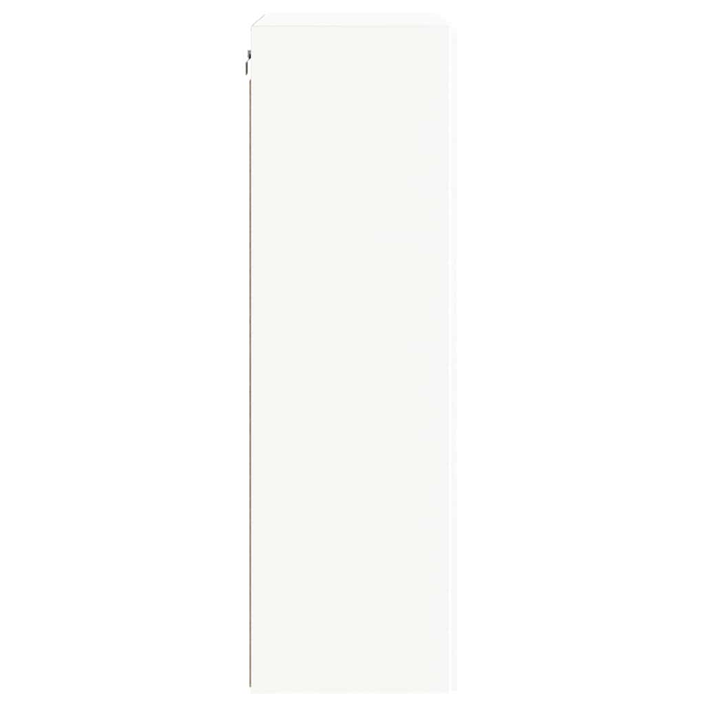 TV Vägghylla Vit 59,5 x 31 x 100 cm Konstruerat trä