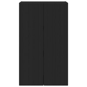 TV Vägghylla Svart 59,5 x 31 x 100 cm Konstruerat trä