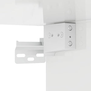 TV Vägghylla Högblanka vita 59,5 x 31 x 100 cm Konstruerat trä