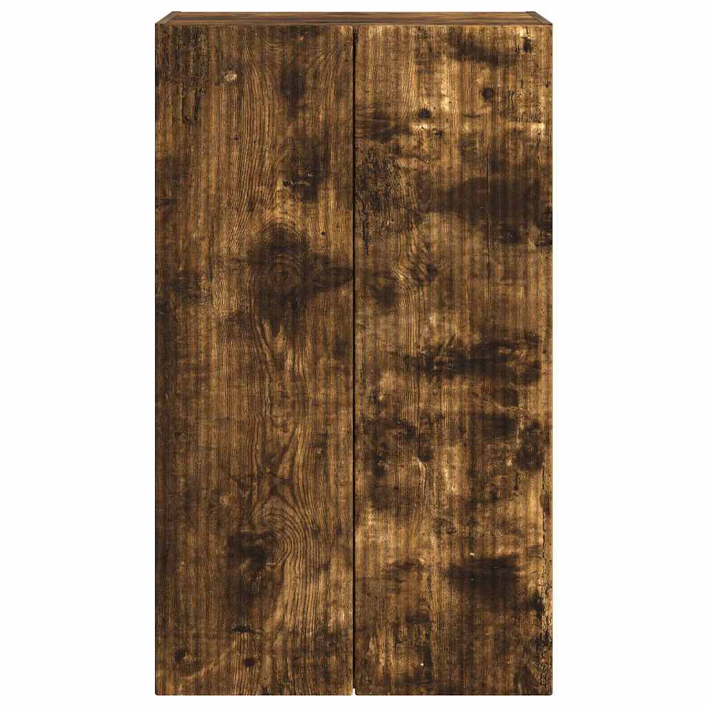 TV Vägghylla Rökt ek 59,5 x 31 x 100 cm Konstruerat trä