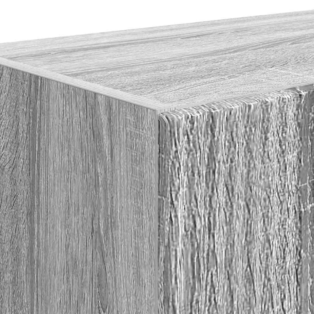 TV Vägghylla Grå Sonoma 59,5 x 31 x 100 cm Konstruerat trä