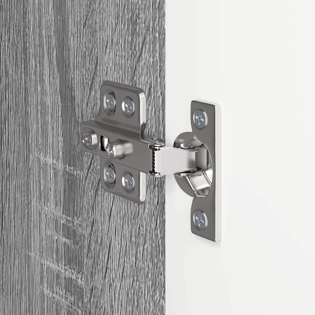 TV Vägghylla Grå Sonoma 59,5 x 31 x 100 cm Konstruerat trä