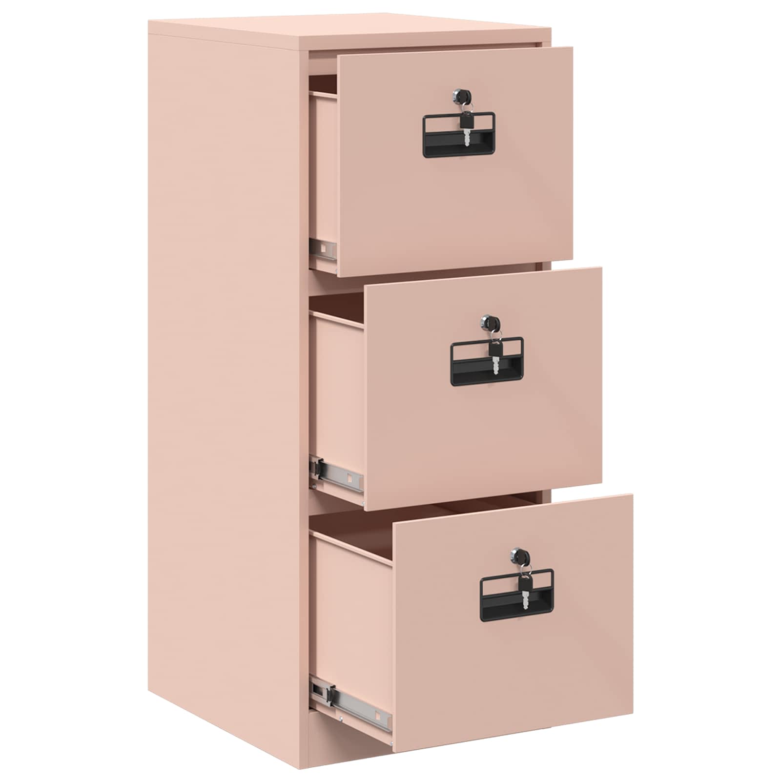 Arkivkåp med låda Rosa 44 x 50 x 106.5 cm Kallvalsat Stål
