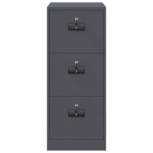 Arkivkåp med låda Antracit 44 x 50 x 106.5 cm Kallvalsat Stål