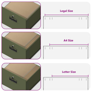 Arkivkåp med låda Olivgrön 44 x 50 x 106.5 cm Kallvalsat Stål