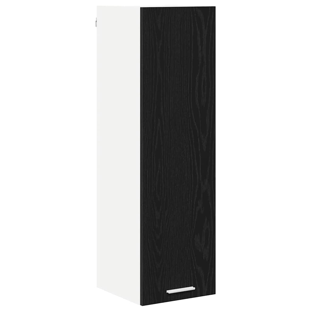 Hängande skåp Svart Ek 30 x 31 x 100 cm Konstruerat trä