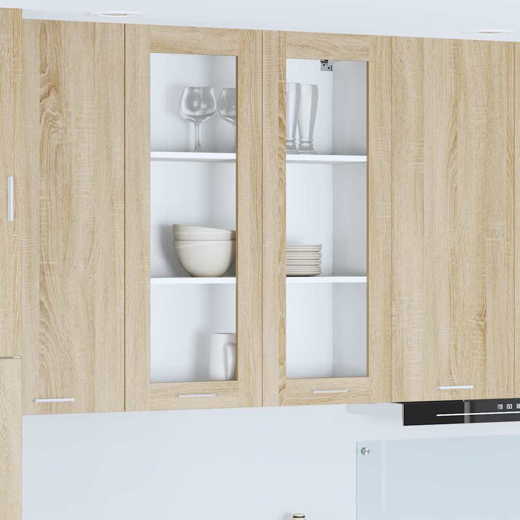 Hängande skåp Sonoma-ek 80 x 31 x 100 cm Konstruerat trä