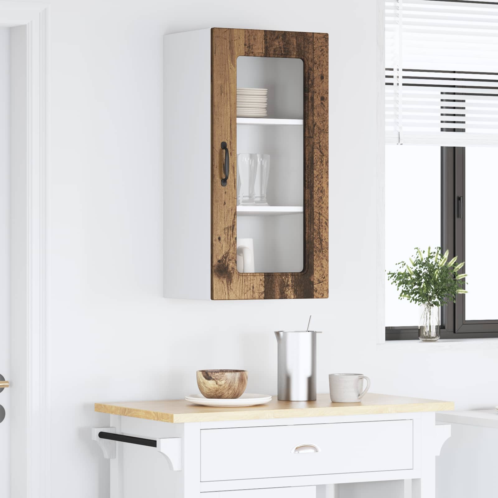 Köksskåp Kalmar Gammalt trä 40 x 31 x 80 cm Konstruerat trä