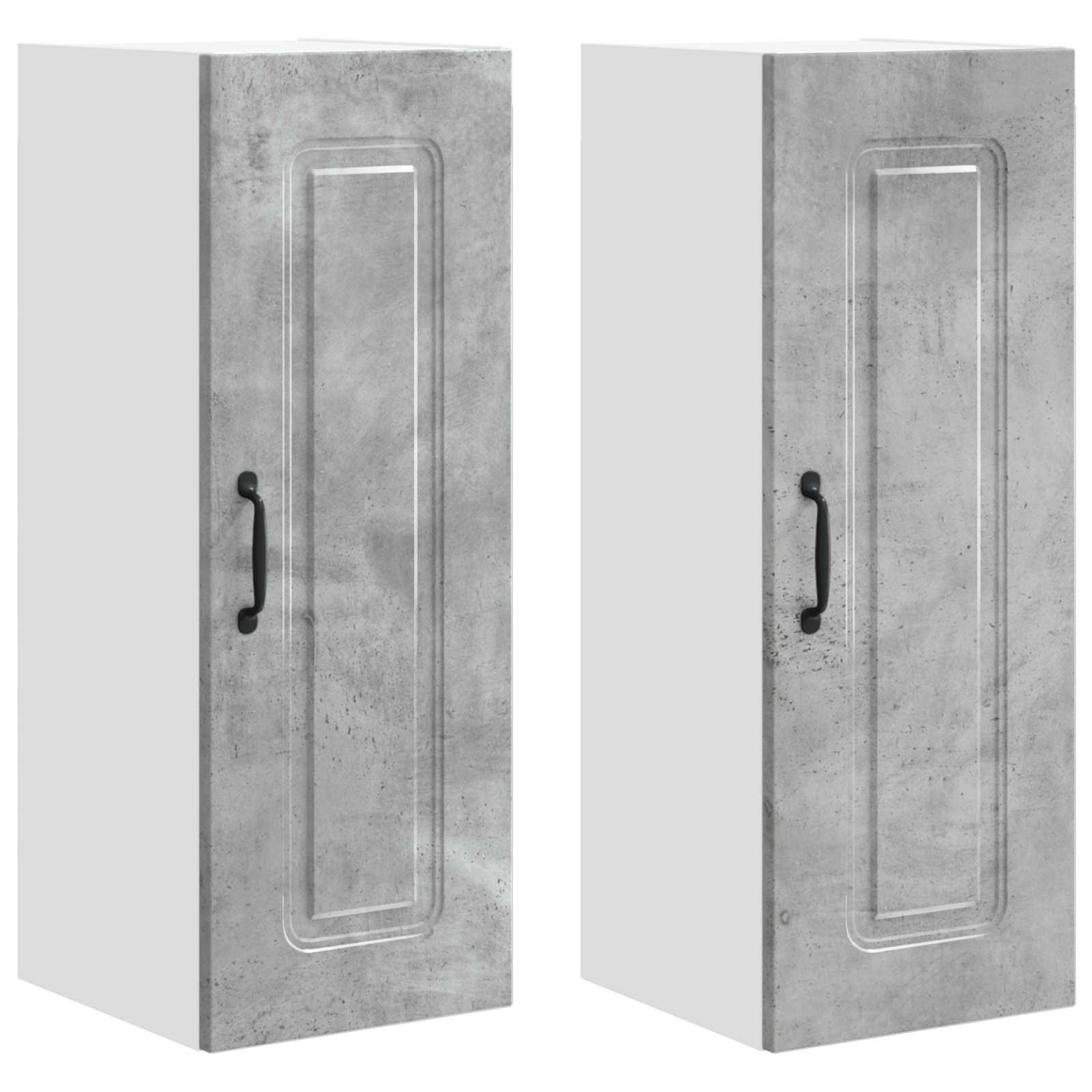 Köksskåp Kalmar 2 pcs Betonggrå 30 x 31 x 80 cm Konstruerat trä