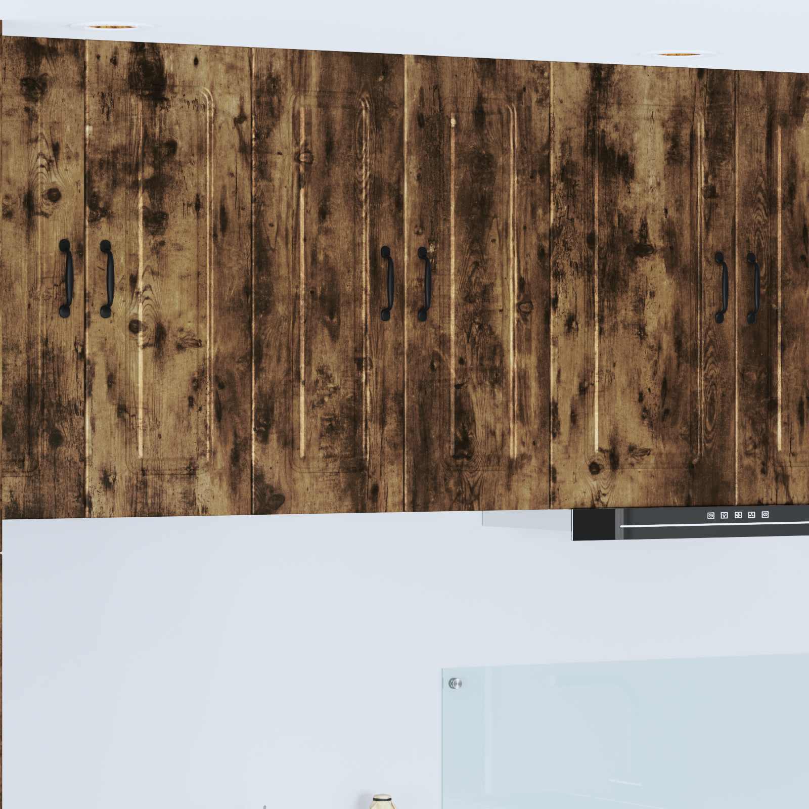 Köksskåp Kalmar 2 pcs Rökt ek 30 x 31 x 80 cm Konstruerat trä