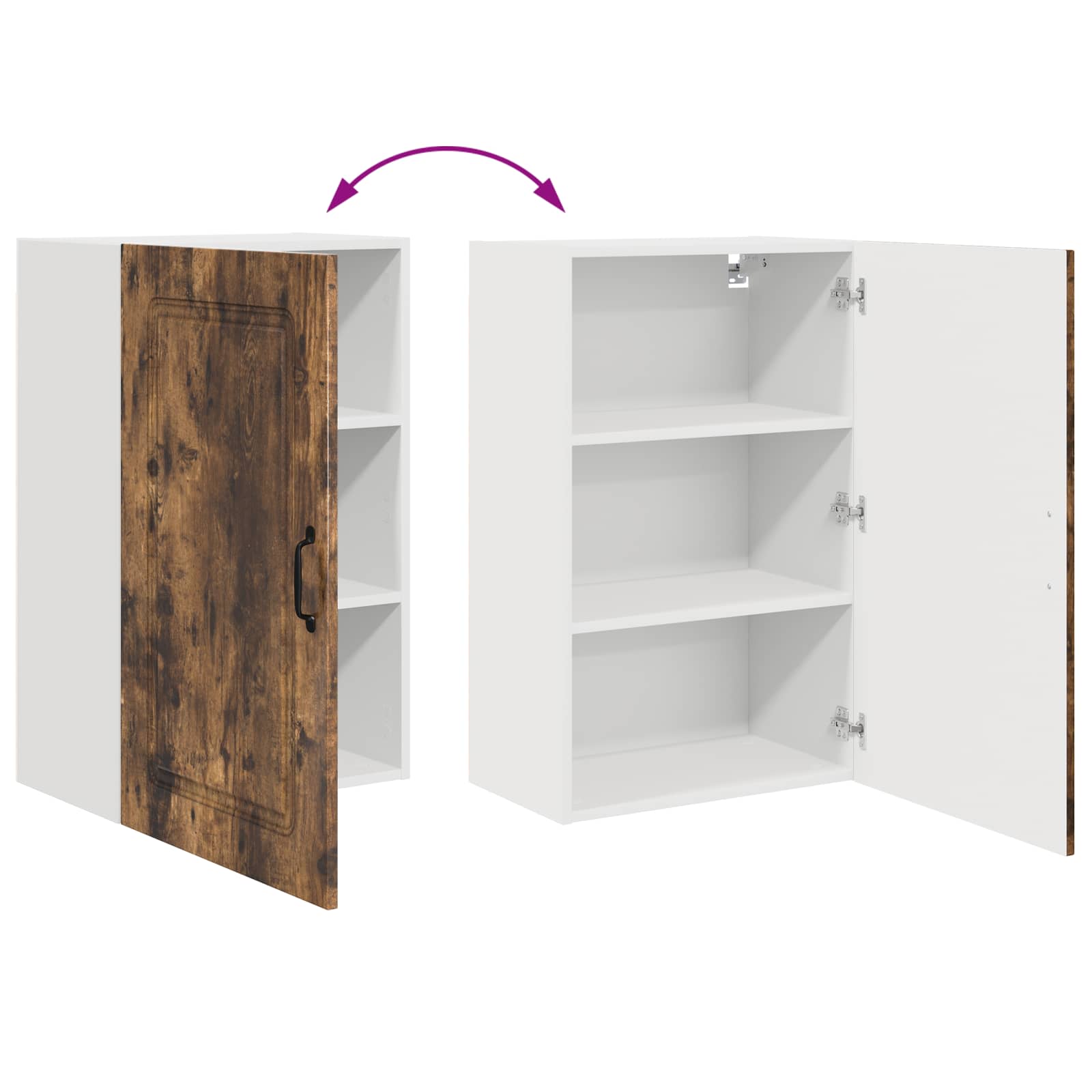 Köksskåp Kalmar Rökt ek 50 x 31 x 80 cm Konstruerat trä