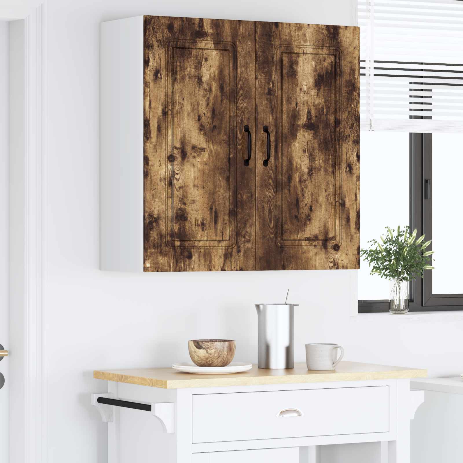 Köksskåp Kalmar Rökt ek 80 x 31 x 80 cm Konstruerat trä