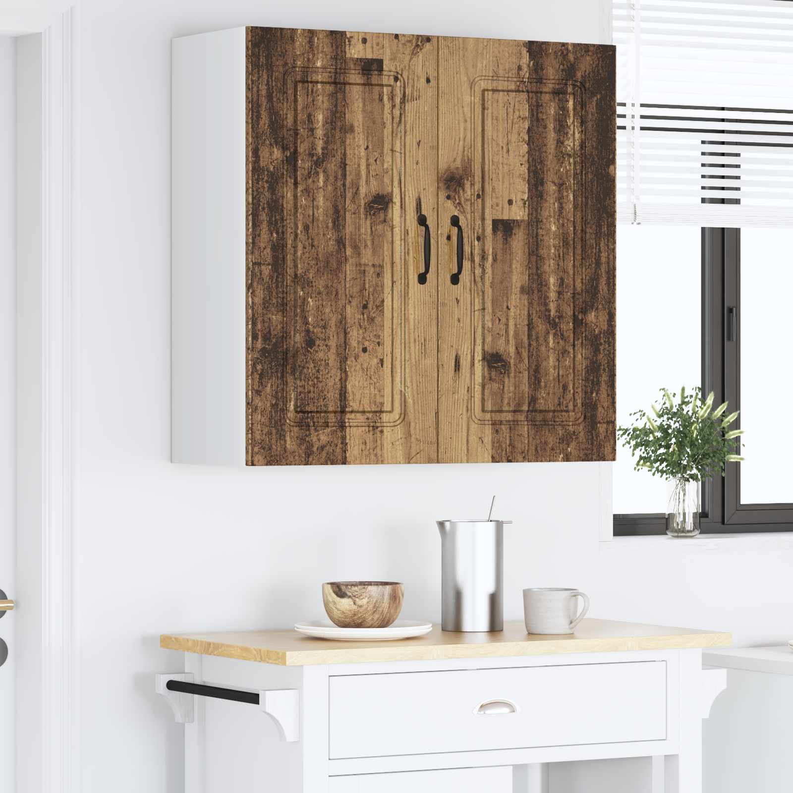 Köksskåp Kalmar Gammalt trä 80 x 31 x 80 cm Konstruerat trä