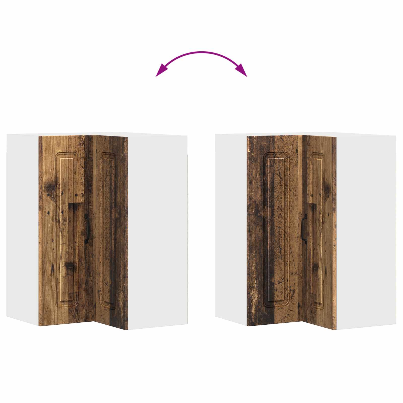 Köksskåp Kalmar Gammalt trä 57 x 57 x 80 cm Konstruerat trä