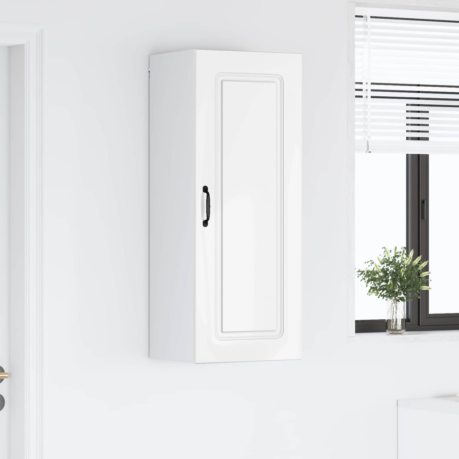 Köksskåp Kalmar Högblanka vita 40 x 31 x 100 cm Konstruerat trä