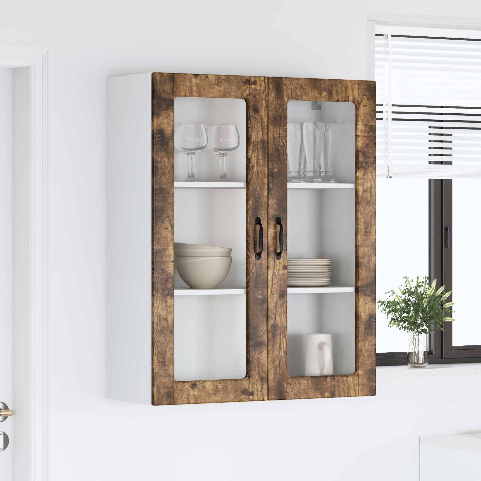 Köksskåp Kalmar Rökt ek 80 x 31 x 100 cm Konstruerat trä