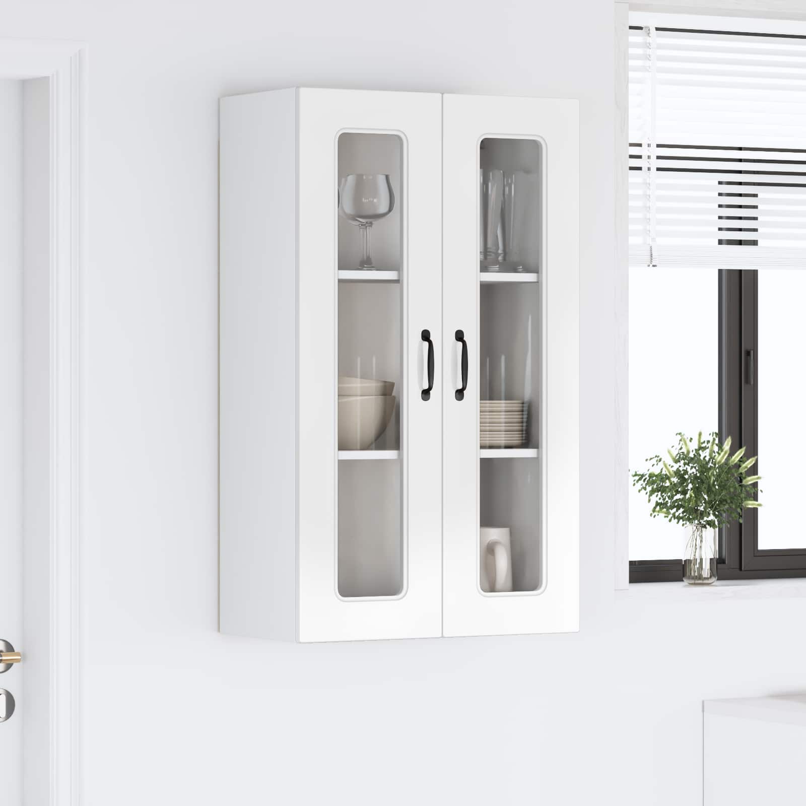 Köksskåp Kalmar Högblanka vita 60 x 31 x 100 cm Konstruerat trä