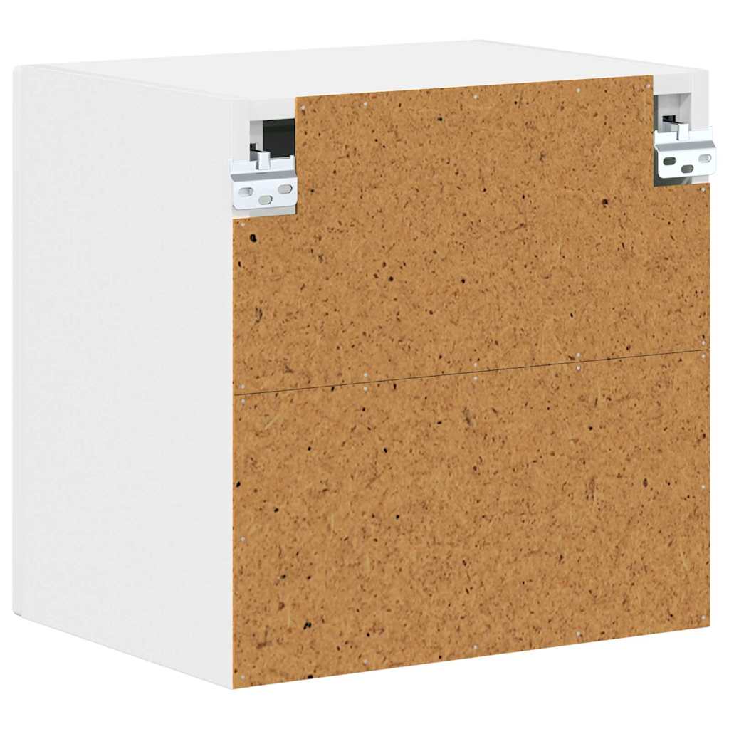 Köksskåp 2 pcs Högblanka vita 40 x 31 x 40 cm Konstruerat trä