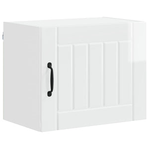 Köksskåp Högblanka vita 50 x 31 x 40 cm Konstruerat trä