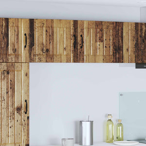 Köksskåp 2 pcs Gammalt trä 50 x 31 x 40 cm Konstruerat trä