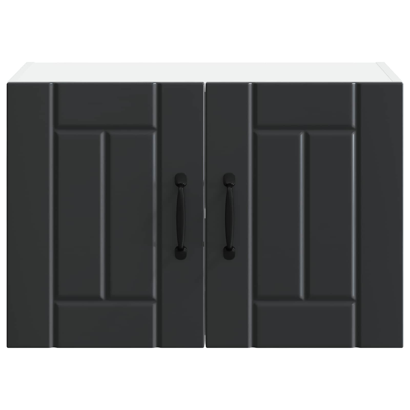 Väggskåp för kök med dörr Svart 60 x 31 x 40 cm Konstruerat trä