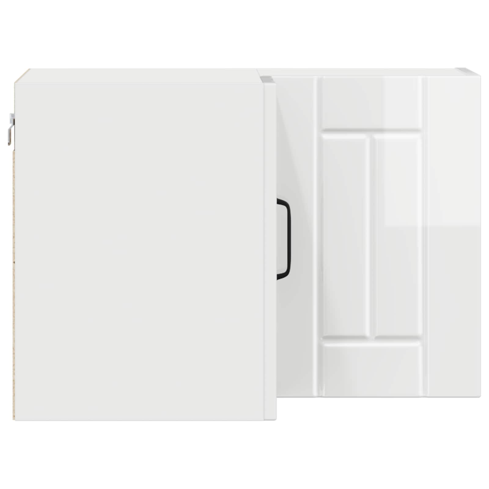 Köksskåp Högblanka vita 57 x 57 x 40 cm Konstruerat trä