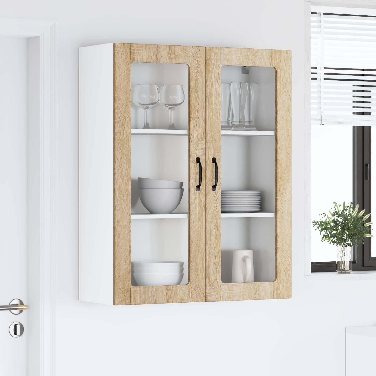 Väggskåp för kök Sonoma-ek 80 x 31 x 100 cm Konstruerat trä