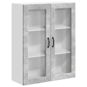 Väggskåp för kök Betonggrå 80 x 31 x 100 cm Konstruerat trä