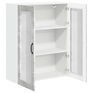 Väggskåp för kök Betonggrå 80 x 31 x 100 cm Konstruerat trä