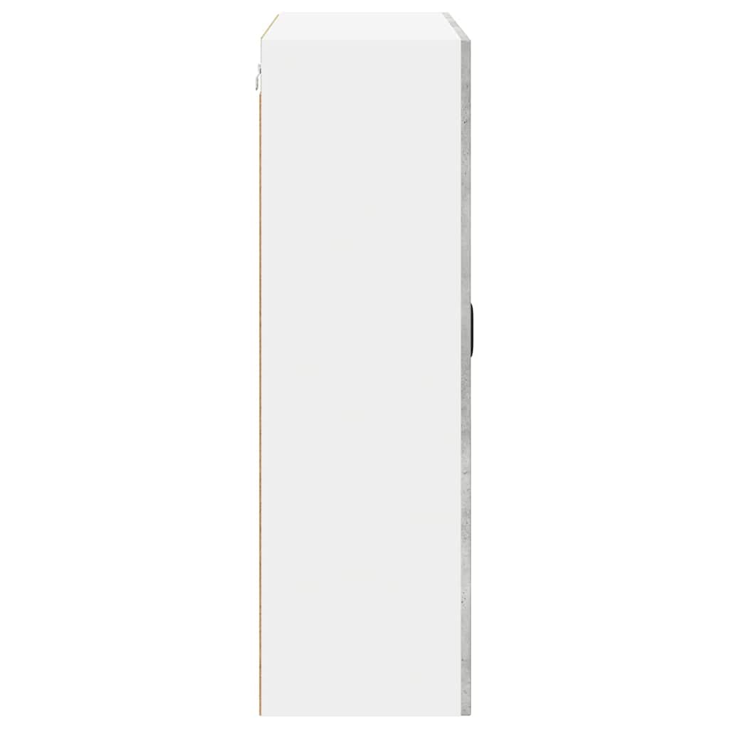 Väggskåp för kök Betonggrå 80 x 31 x 100 cm Konstruerat trä