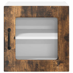 Köksskåp med dörr 2 pcs Rökt ek 40 x 31 x 40 cm Konstruerat trä