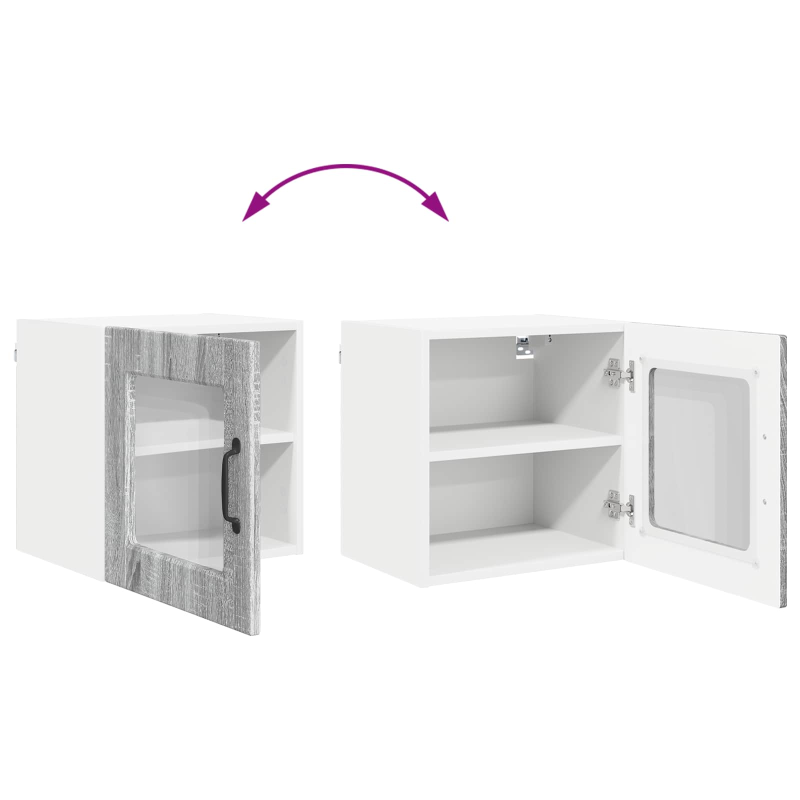 Köksskåp med hylla Grå Sonoma 40 x 31 x 40 cm Konstruerat trä