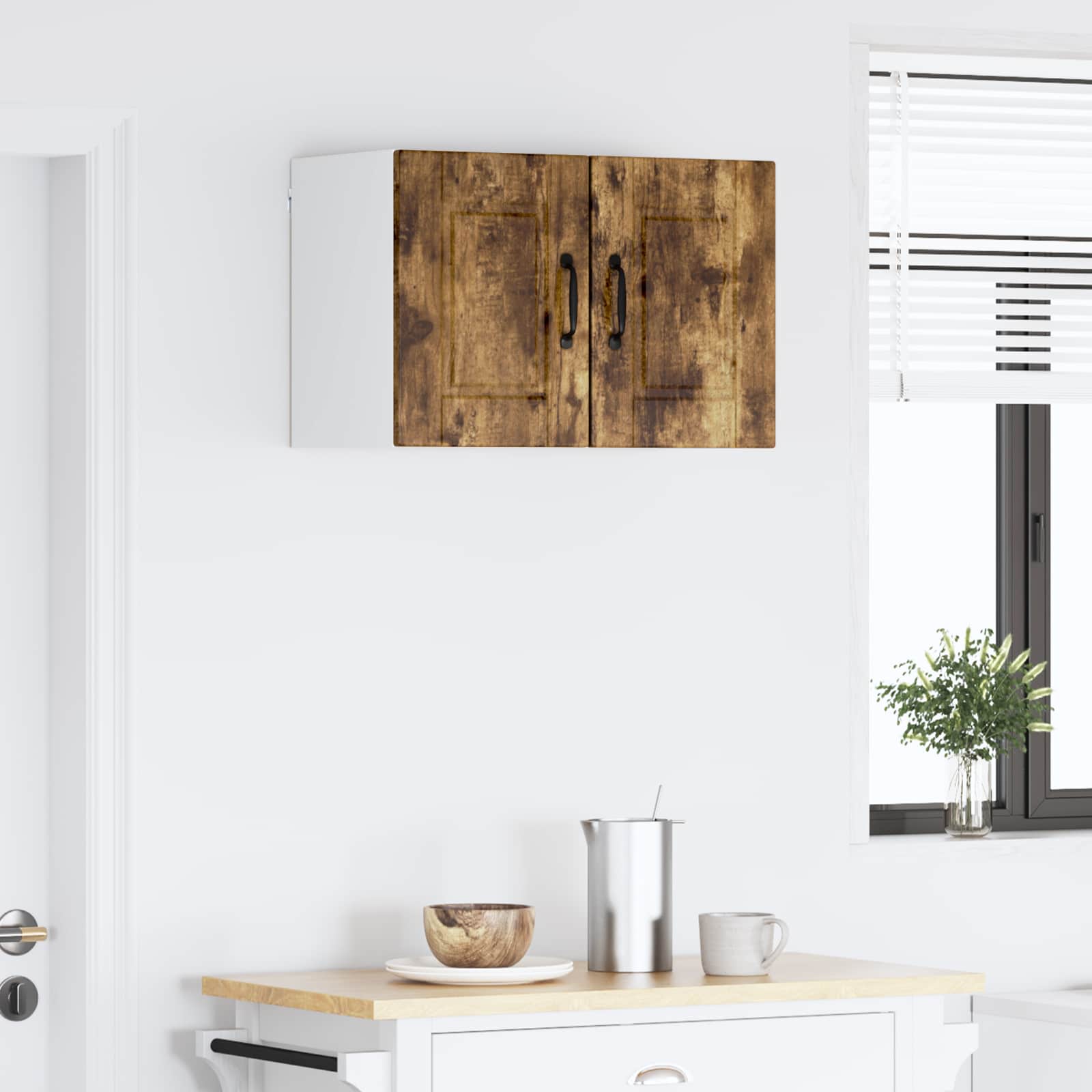 Köksskåp med dörr 2 pcs Rökt ek 30 x 31 x 40 cm Konstruerat trä