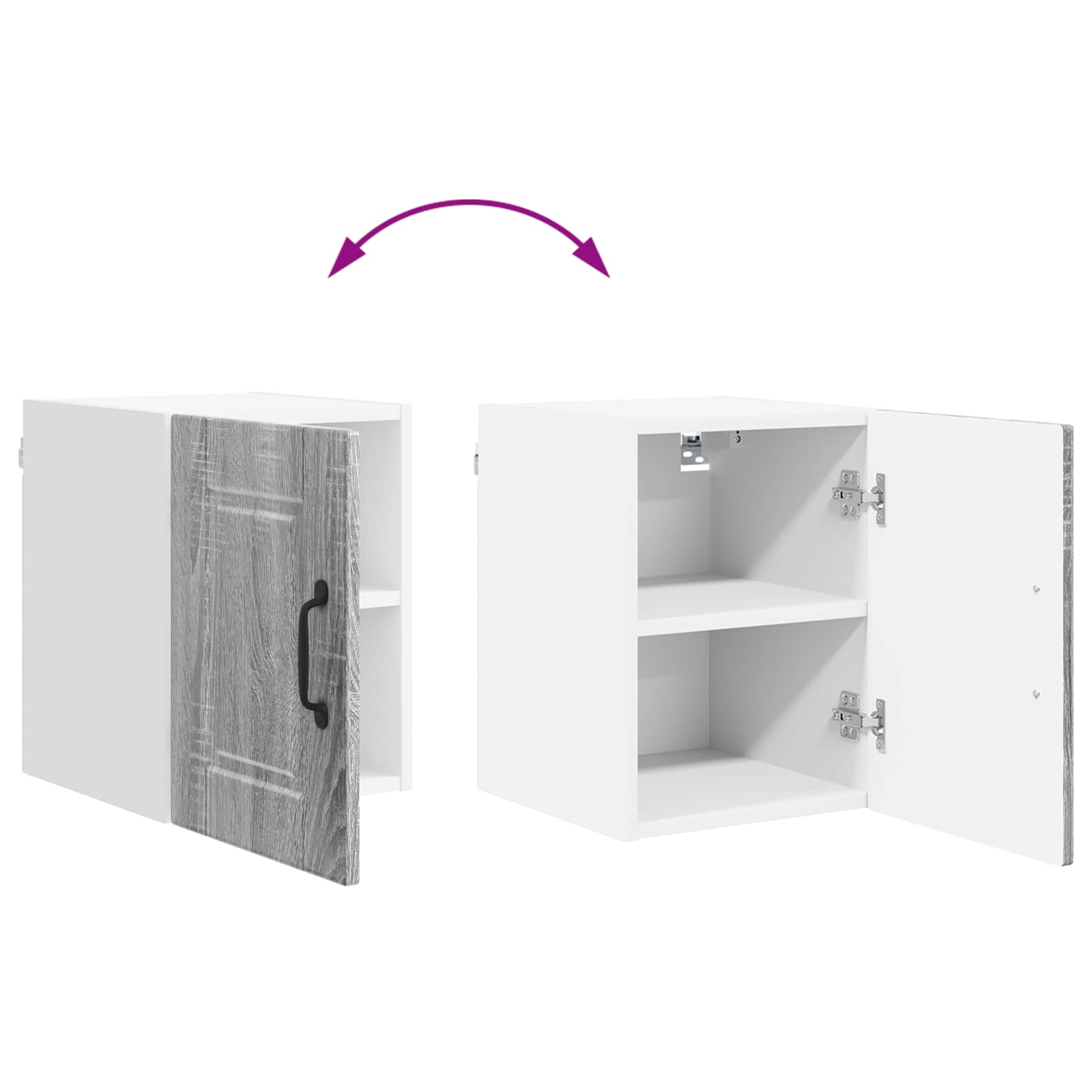 Köksskåp med hylla Grå Sonoma 30 x 31 x 40 cm Konstruerat trä