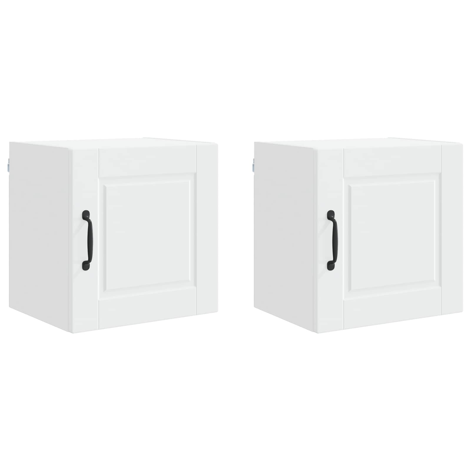 Köksskåp med hylla 2 pcs Vit 40 x 31 x 40 cm Konstruerat trä