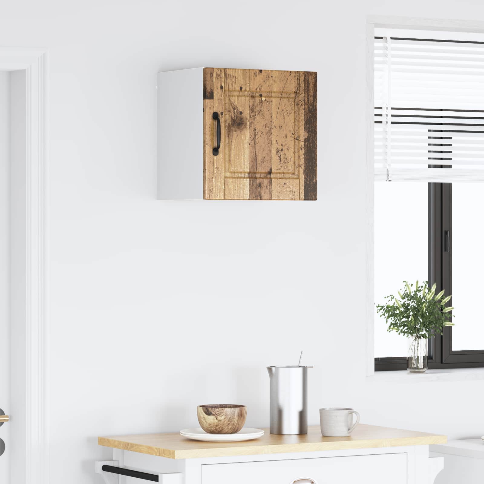 Köksskåp med hylla Gammalt trä 40 x 31 x 40 cm Konstruerat trä